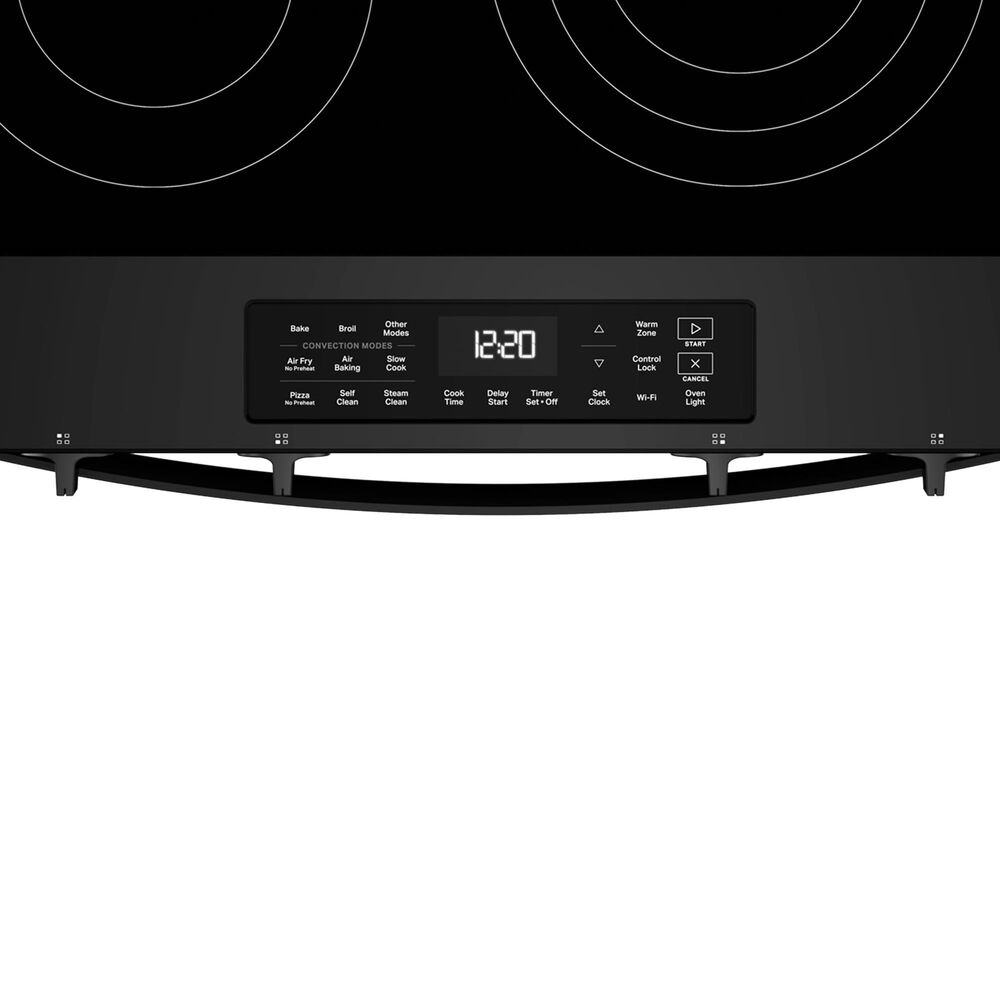 Whirlpool 30" Smart Electric Range with Air Cooking Technology in Black, , large