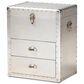 Baxton Studio Serge 2-Drawer Accent Storage Cabinet in Silver, , large