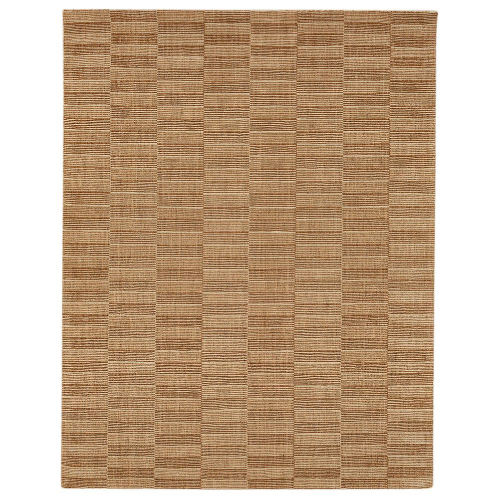 Karastan Broken Stripe 5" x 8" Sienna Area Rug, , large