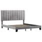 Richlands Furniture Crestone King Upholstered Platform Bed in Gray, , large