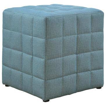 Monarch Specialties Ottoman in Light Blue, , large