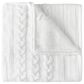 Peacock Alley Cozy Cable Knit Throw Blanket in White, , large