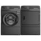 Speed Queen 3.5 Cu. Ft. Left-Hinged Front Load Washer and 7.0 Cu. Ft. Gas Dryer Laundry Pair in Matte Black, , large