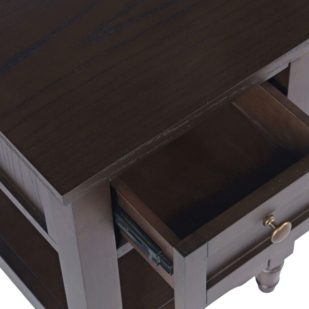 Waltham Brentwood Chair Side Table with in Arbor Oak, , large