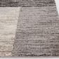Central Oriental Structures Torrent Adley 6"7" x 9"6" Soot and Cloud Area Rug, , large