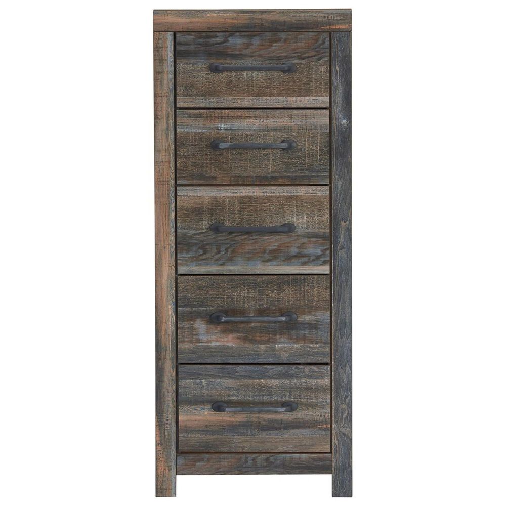 Ashley Drystan 5-Piece Full Storage Bedroom Set in Brown Rustic, Burnt Orange and Teal, , large