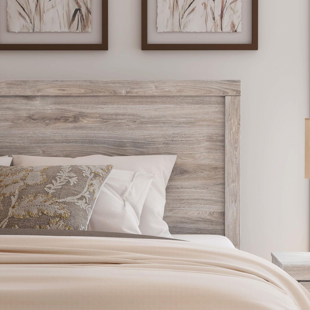 Ashley Broachmyn Full Bed with Nightstand in Light Gray, , large