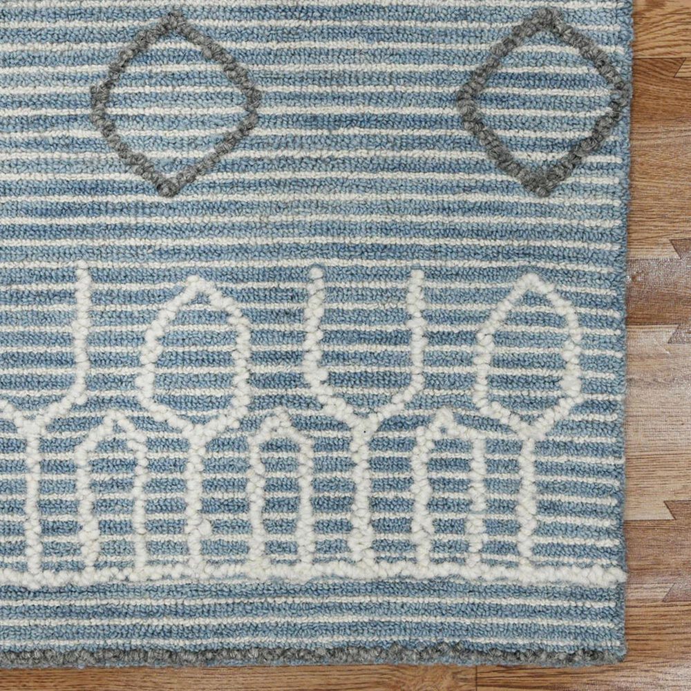 Amer Rugs Berlin 2&#39; x 3&#39; Blue and White Area Rug, , large