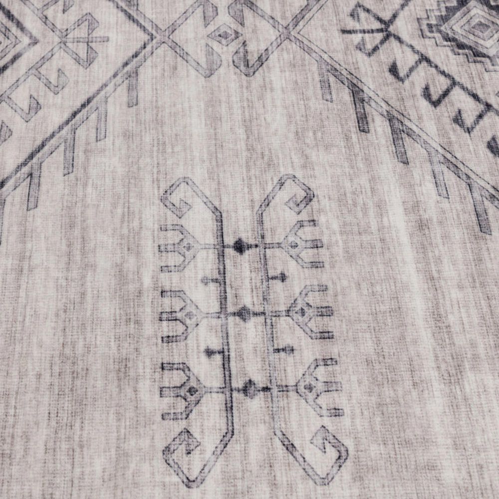 Central Oriental Rugease Aminah Light Gray 5' x 7' Area Rug, , large