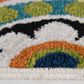 Central Oriental Terrace Tropic Burnette 6"7" x 9"6" Snow and Multicolor Area Rug, , large
