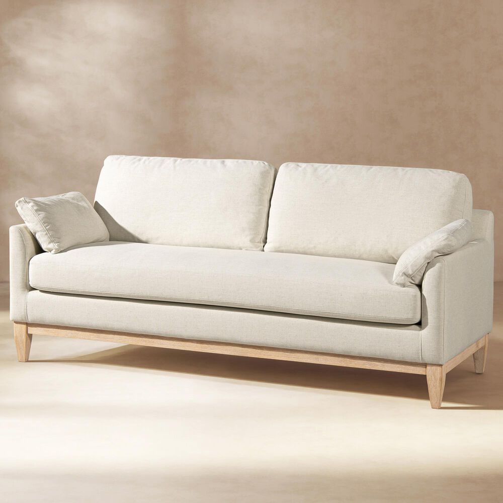 Jennifer Taylor Home Pasadena Stationary Sofa in Flax White, , large