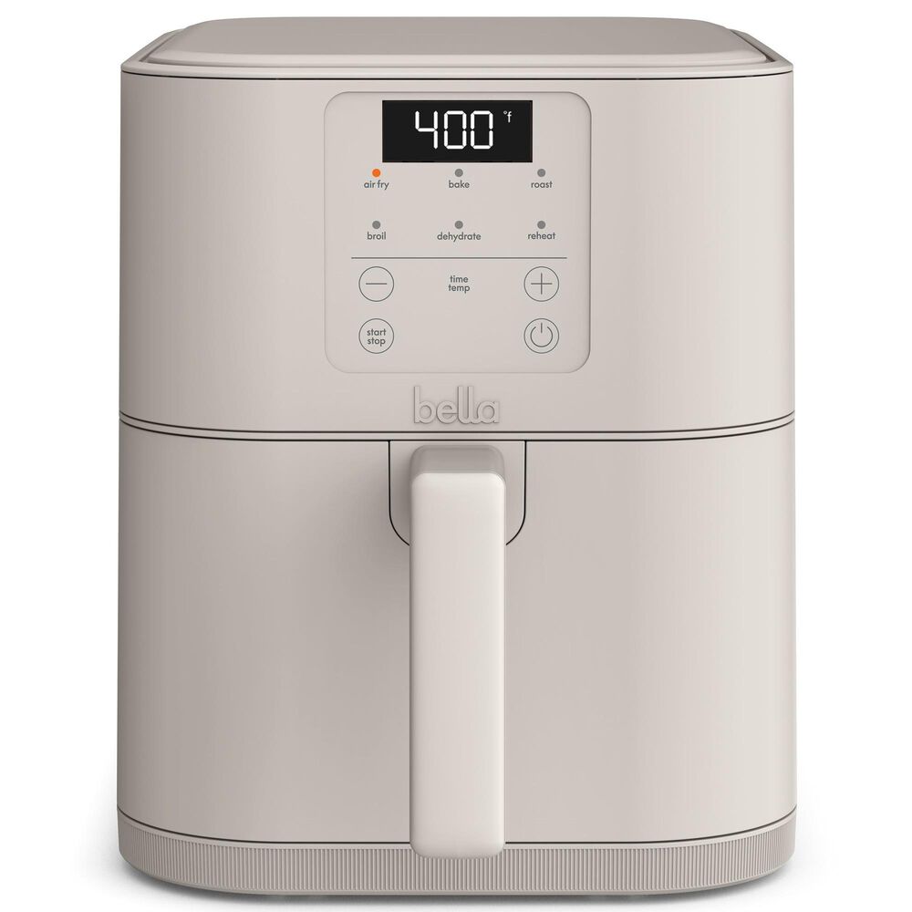 Bella 6-Quart Slim Air Fryer in Oatmilk, , large