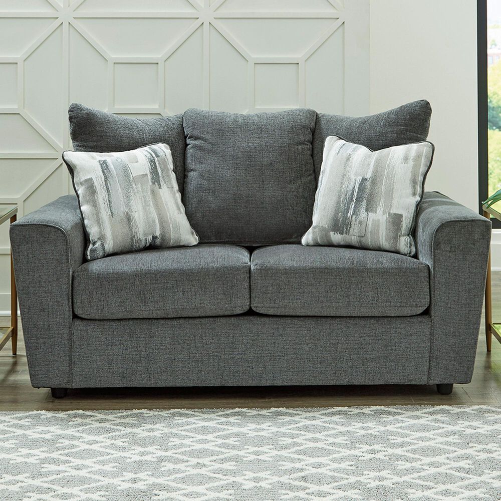 Ashley Stairatt Stationary Loveseat in Gravel, , large