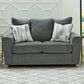 Ashley Stairatt Stationary Loveseat in Gravel, , large