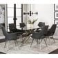 SUNSET Aldo and Ava 7-Piece Rectangular Dining Set in Clear and Chrome, , large