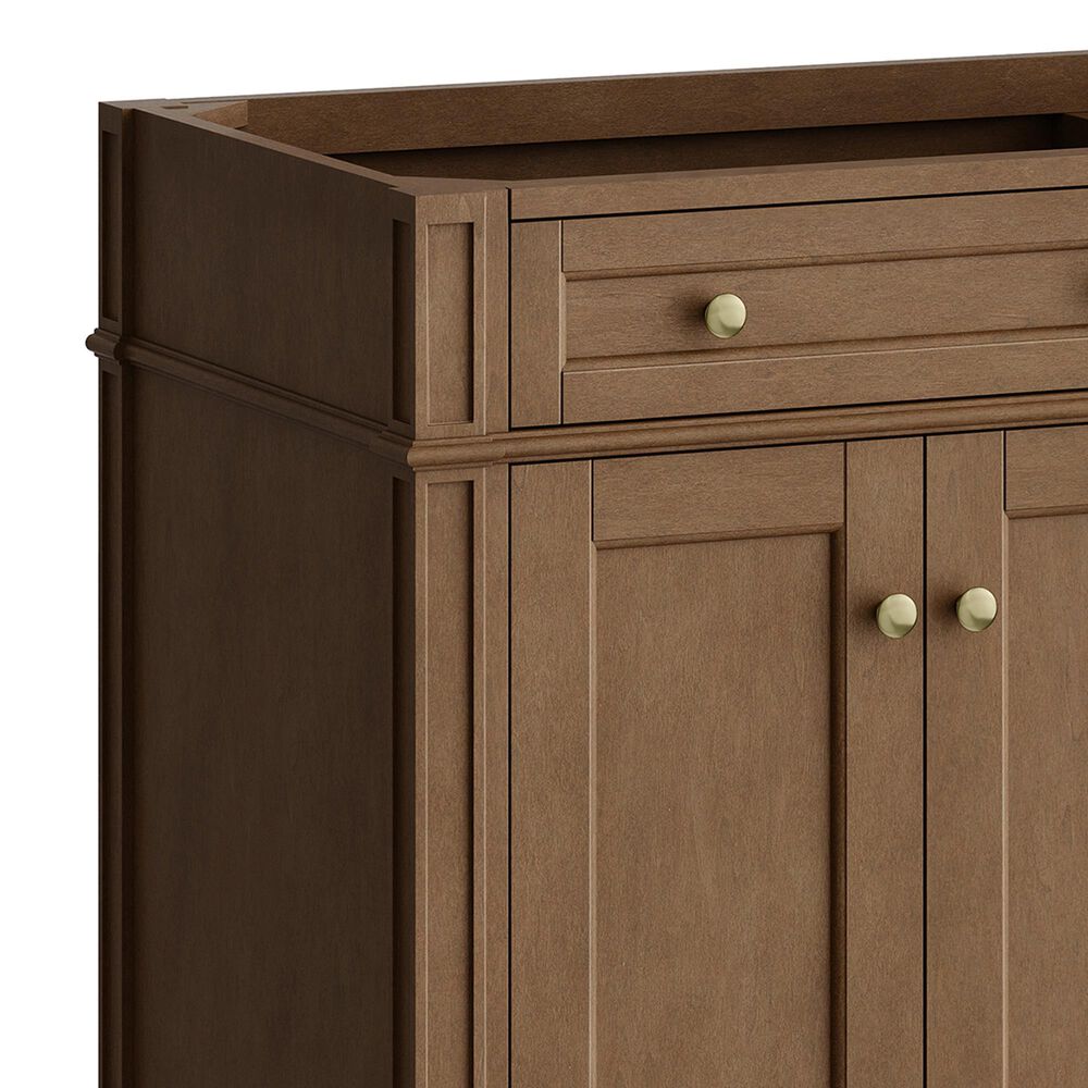 James Martin Brittany 72" Double Bathroom Vanity Cabinet in Pecan, , large