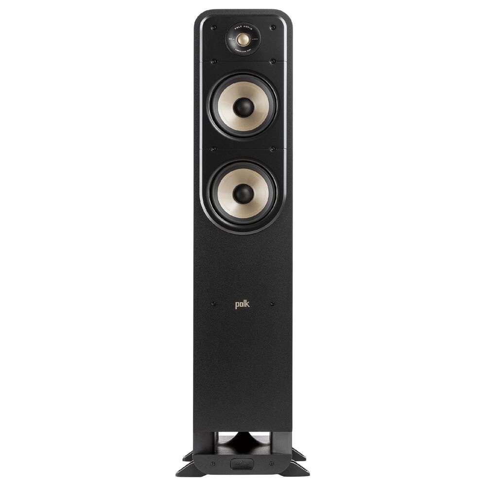Polk 10&quot; Subwoofer + 6.5 Floorstanding Tower Speaker + 5.25 Center Channel Speaker + 5.25 Bookshelf Speaker + Denon 7.2 Channel AV 8K Receiver Package with HEOS Built-in in Black, , large