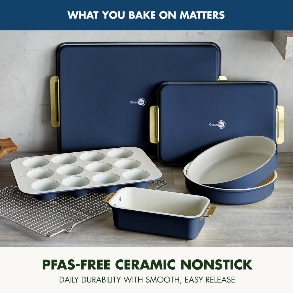 Green Pan Reserve Bakeware 7-Piece Baking Set in Oxford Blue, , large