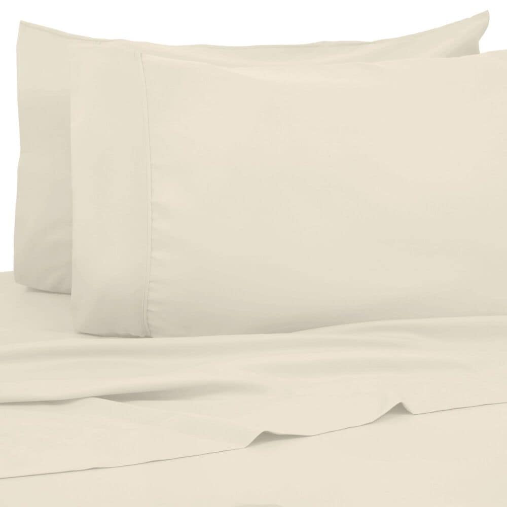 Trade Linker 4-Piece Queen Dorm Room 200 Thread Count Sheet Set in Ivory, , large