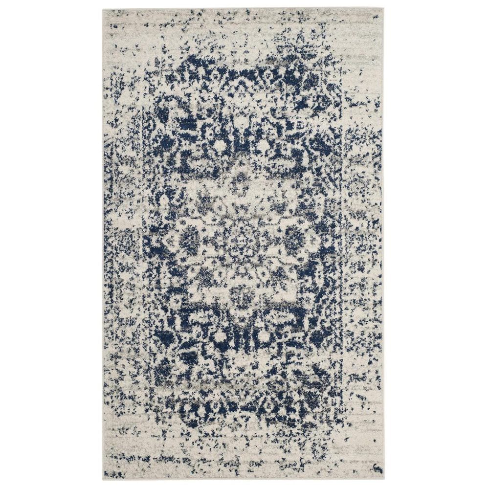 Safavieh Madison MAD603D-4 4&#39; x 6&#39; Cream/Navy Area Rug, , large