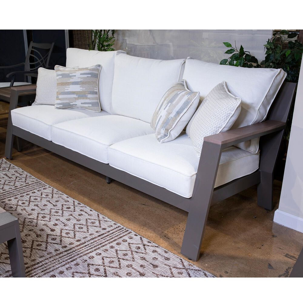 Signature Design by Ashley Tropicava Sofa with Cushion in Taupe, , large