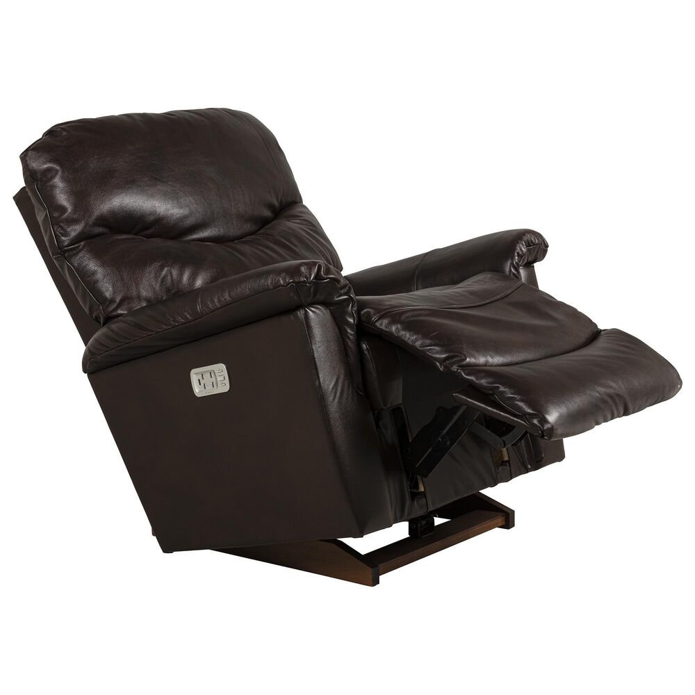 La-Z-Boy James Power Rocking Recliner with Headrest and Lumbar in Walnut, , large