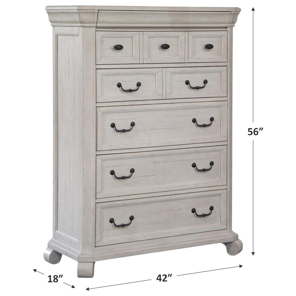 Nicolette Home Bronwyn 6 Drawer Chest in Alabaster, , large