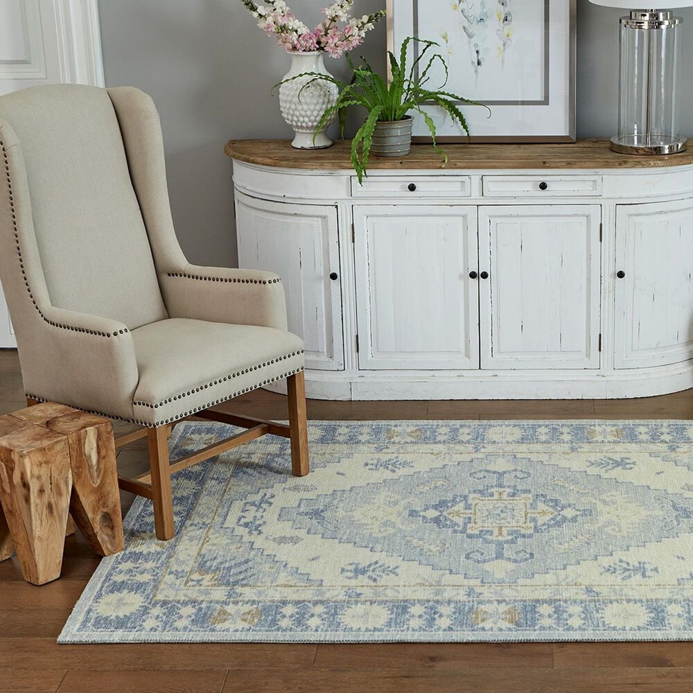 Momeni Anatolia ANA-1 3&#39;3&quot; x 5&#39; Blue Area Rug, , large