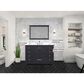 Lexora Home Dukes 48" Single Bathroom Vanity in Espresso with 2 cm White Cultured Marble Top and Rectangular Sink, , large