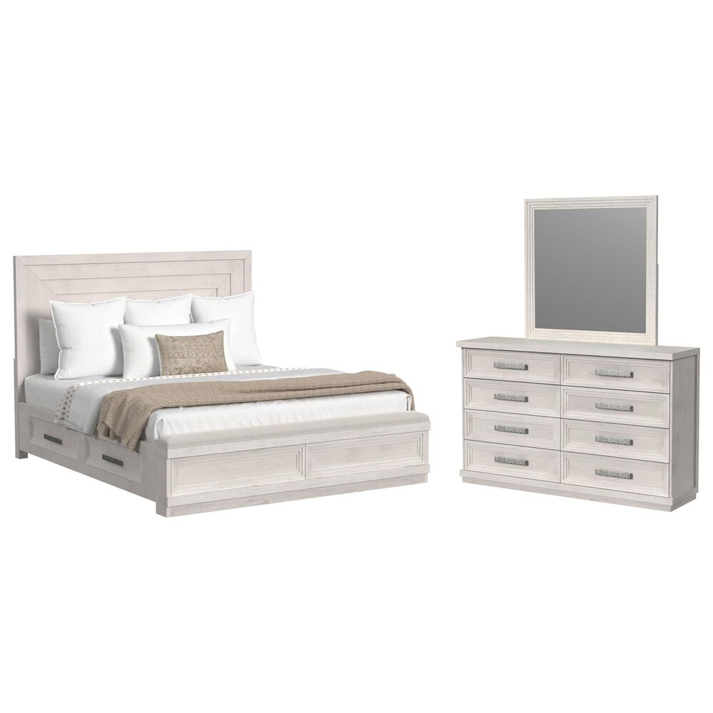 Mayberry Hill Avalanche 3-Piece Queen Bedroom Set in Antique White, , large