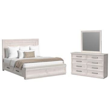Mayberry Hill Avalanche 3-Piece Queen Bedroom Set in Antique White, , large