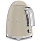 SMEG Retro Style 7-Cup Electric Kettle in Matte Moonlight and Polished Chrome, , large