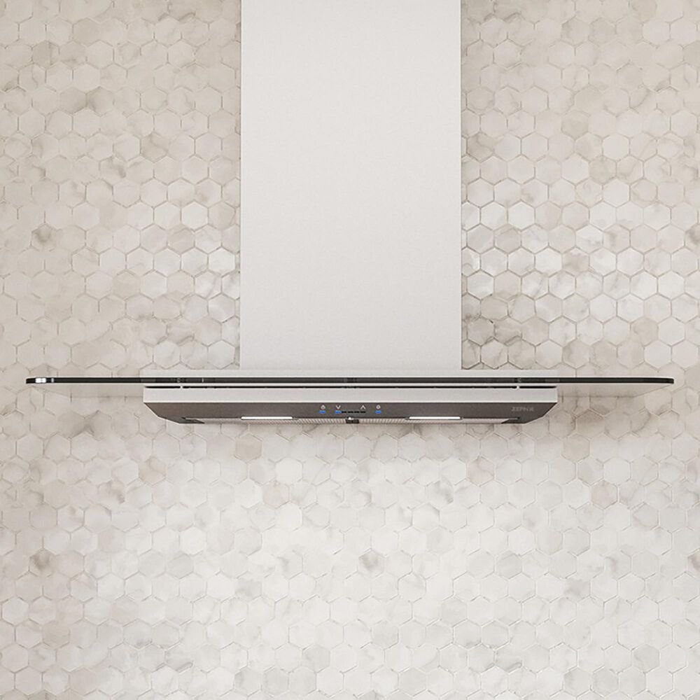 Zephyr Modena 36&quot; Color Changing Wall Mount Chimney Range Hood in Stainless Steel, , large