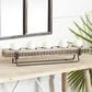Maple and Jade Pillar 5-Plate Decorative Candelabra in Washed Brown and Matte Black, , large