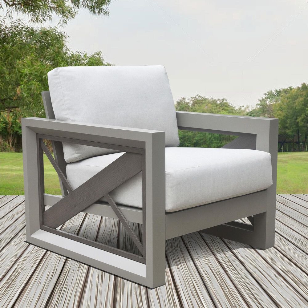 Steve Silver Co. Dalilah Patio Arm Chair in White, , large