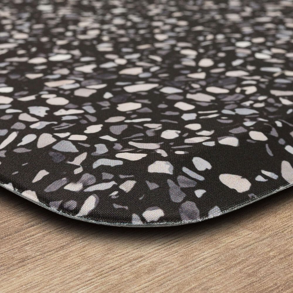 Mohawk Dri-Pro Terrazo Tile 1&#39;6&quot; x 2&#39;6&quot; Black Door Mat, , large
