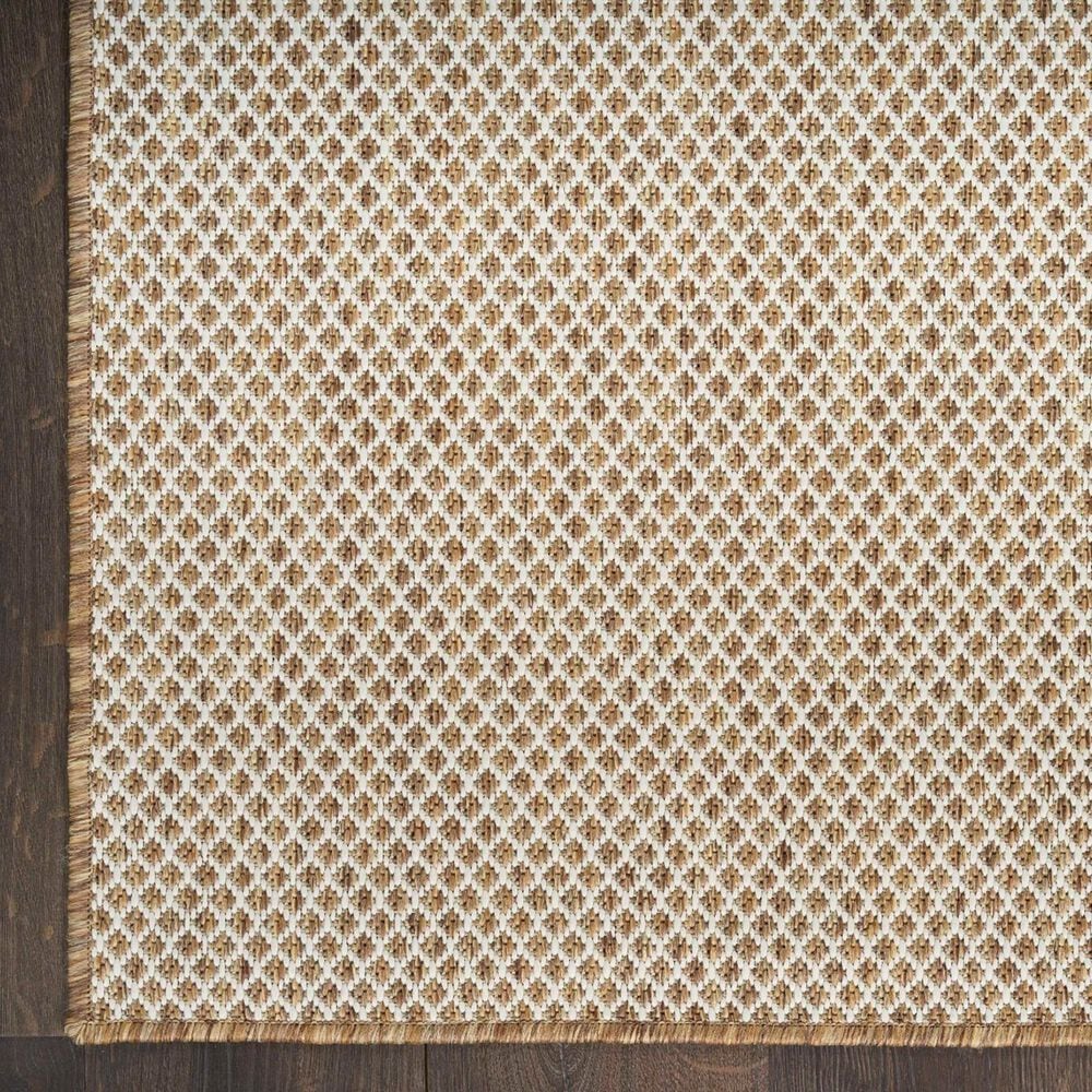 Nourison Courtyard Jute and Ivory 6&#39; x 9&#39; Indoor/Outdoor Area Rug, , large