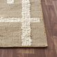 L&R Resources Geoblend Geometric 2"6" x 8" Natural and Ivory Runner, , large
