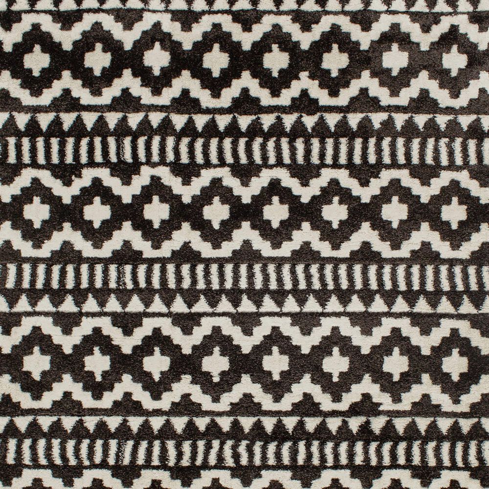 Central Oriental Structures Torrent Weehawken 7&#39;10&quot; x 9&#39;10&quot; Soot and Buff Area Rug, , large