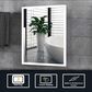 Lexora Home Aurorium 20" x 28" LED Vanity Mirror in White, , large