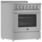 Forno Paolo 30" Freestanding Electric Range in Stainless Steel, , large