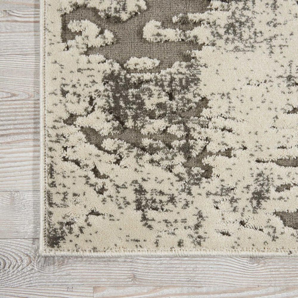 Nourison Gleam MA602 7&#39;10&quot; x 10&#39;6&quot; Ivory and Grey Area Rug, , large