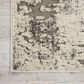 Nourison Gleam MA602 7"10" x 10"6" Ivory and Grey Area Rug, , large