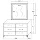 Coaster Tisdall and Lucia 4-Piece Eastern King Bedroom Set in Black and Chrome, , large