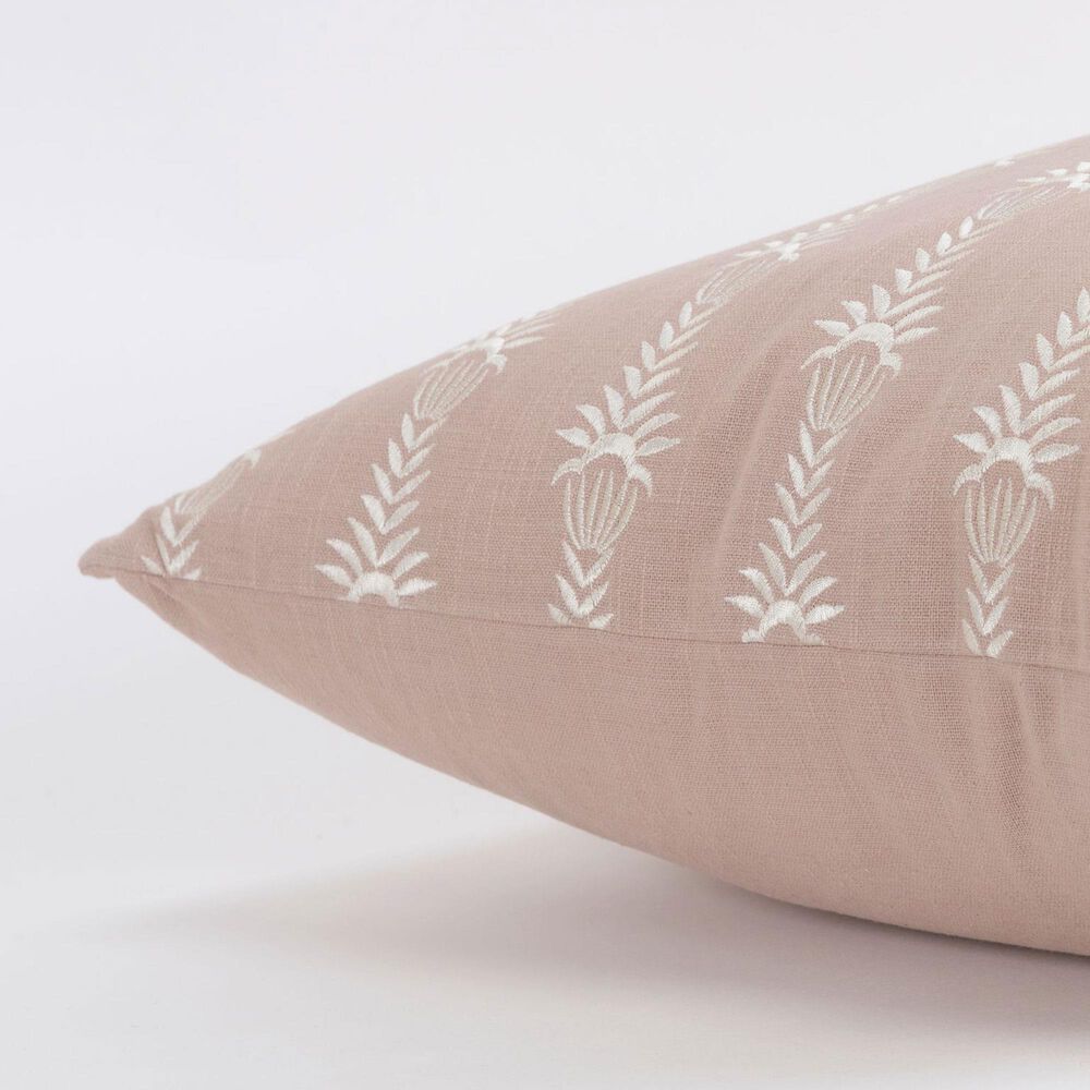 Rizzy Home 20&quot; x 20&quot; Down Filled Throw Pillow in Blush, , large