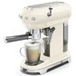 Smeg 33.81 Oz Espresso Manual Coffee Machine in Cream and Polished Chrome, , large