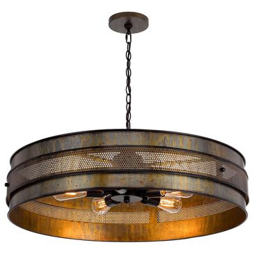 Cal Lighting Heraklion 5-Light Chandelier in Aged Bronze, , large