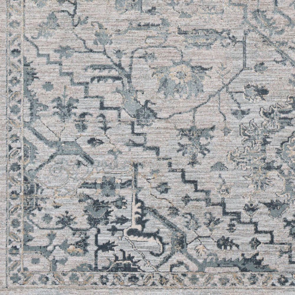 Surya Brunswick Dusty Sage, Light Beige, Taupe, Medium Gray and Deep Teal 6&#39;7&quot; Round Area Rug, , large