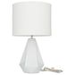 Maple and Jade 26" x 15" Table Lamp in Glossy White, , large