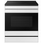 Samsung Bespoke Bespoke 6.3 Cu. Ft. Smart Slide-In Electric Induction Range with Ambient Edge Lighting and Air Sous Vide in White Glass, , large